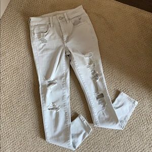 AmericanEagle Distressed High Waisted Skinny Jeans